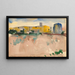 Casa di ranch al tramonto - Charles Webster Hawthorne — quadro incorniciato alla parete