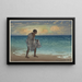 Pescatore hawaiano - Charles William Bartlett — quadro incorniciato alla parete