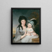 Mme John Nicholson Hannah Duncan e John Nicholson Jr - Charles Willson Peale — quadro incorniciato alla parete