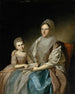 Mme Samuel Mifflin e sua nipote Rebecca Mifflin Francis - Charles Willson Peale — vista dell’opera