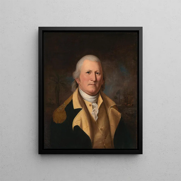 William Moultrie - Charles Willson Peale — quadro incorniciato alla parete