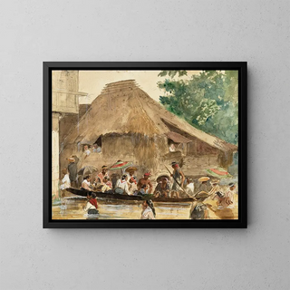Charles Wirgman - Far East A street in Manila during the flood.webp