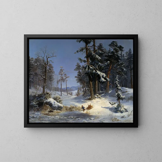 Charles XV of Sweden - Winter Landscape from Queen Christinas Road in Djurgrden Stockholm.webp