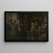 Preghiera per il cibo - Charles de Groux — quadro incorniciato alla parete