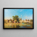 Elefanti vicino a un fiume - Charles de Tournemine — quadro incorniciato alla parete