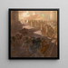 Chasser les marchands du temple - Gaetano Previati — quadro incorniciato alla parete