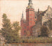 Château de Frederiksborg visto da nord-ovest - Christen Købke — vista dell’opera