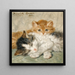 Chatons endormis - Henritte Ronner — quadro incorniciato alla parete