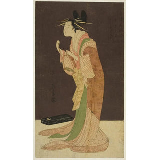 Chbunsai Eishi - A Selection of Beauty from the Pleasure Quarters Seiro bisen awase Misayama of the Chojiya in Night Dress Tokogi no zu Chojiya Misayama.webp
