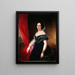 Ritratto della signora Quincy - Chester Harding — quadro incorniciato alla parete
