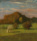Cavallo grigio davanti agli alberi nel prato - Heinrich Nauen — vista dell’opera