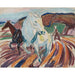 Riproduzione del dipinto Cavalli al lavoro - Edvard Munch
