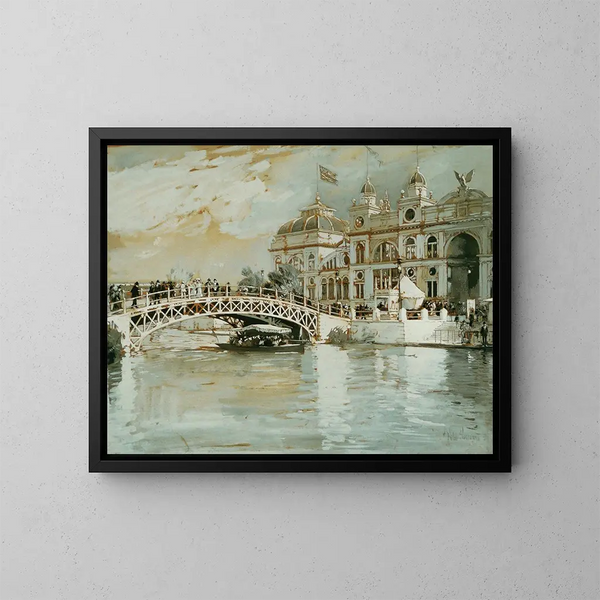 Esposizione colombiana di Chicago - Childe Hassam — quadro incorniciato alla parete