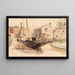 Case dei pescatori Swampscott - Childe Hassam — quadro incorniciato alla parete