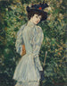 Dama in un giardino - Childe Hassam — vista dell’opera