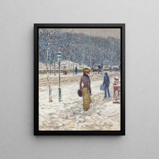 Childe Hassam - New York Street.webp