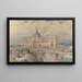 Le Spectatorium MacKaye con il padiglione dell'Iowa in primo piano Esposizione Colombiana - Childe Hassam — quadro incorniciato alla parete