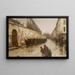 Una pioggia in via Bonaparte - Childe Hassam — quadro incorniciato alla parete