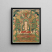 Manjushri - Dinastia Ming cinese — quadro incorniciato alla parete