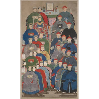 China Qing dynasty - Ancestor Group Portrait.webp