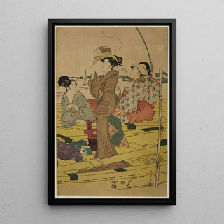 Chokosai Eisho - Women on a Fishing Boat II.webp