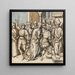 Cristo davanti a Pilato - Cerchio di Hans Holbein il Vecchio — quadro incorniciato alla parete