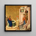 Cristo e la donna samaritana - Duccio di Buoninsegna — quadro incorniciato alla parete