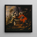 Cristo e la donna samaritana - Simon de Vos — quadro incorniciato alla parete