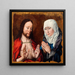 Cristo che mostra a sua madre as feridas dei chiodi nelle sue mani - Albrecht Bouts — quadro incorniciato alla parete