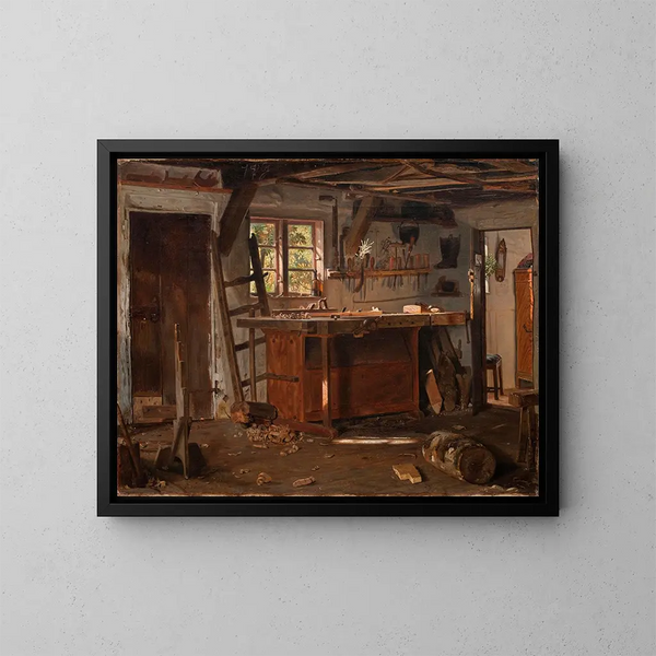 Un atelier de charpentier - Christen Dalsgaard — quadro incorniciato alla parete