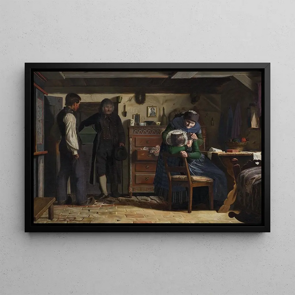 Christen Dalsgaard - The Village Carpenter Bringing a Coffin for a Dead Child.webp