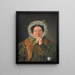 Ritratto della madre dell'artista Cecilia Margrethe Købke née Petersen - Christen Købke — quadro incorniciato alla parete