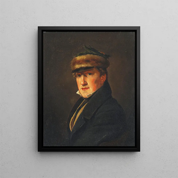 Ritratto di Emmerik Höglberg - Christen Købke — quadro incorniciato alla parete