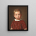 Il direttore della scuola J. Krohn da bambino - Christen Købke — quadro incorniciato alla parete