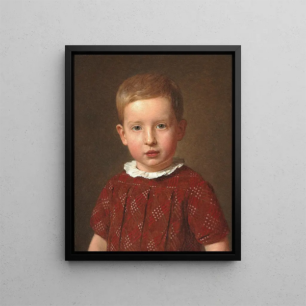Il direttore della scuola J. Krohn da bambino - Christen Købke — quadro incorniciato alla parete
