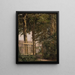 La porta del giardino della casa degli artisti a Blegdammen - Christen Købke — quadro incorniciato alla parete