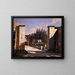 La porta nord della cittadella - Christen Købke — quadro incorniciato alla parete