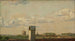 Vista da una finestra a Toldbodvej in direzione della cittadella a Copenaghen - Christen Købke — vista dell’opera