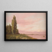 Vista della baia vicino a Chaux di Copenaghen che guarda verso nord, un pomeriggio estivo tranquillo - Christen Købke — quadro incorniciato alla parete