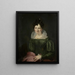 Ritratto di Maria Christina Nijssen moglie di Anthonie van der Hout - Christiaan Julius Lodewijk Portman — quadro incorniciato alla parete