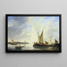 Vista di Dordrecht da Papendrecht - Christiaan Lodewijk Willem Dreibholtz — quadro incorniciato alla parete