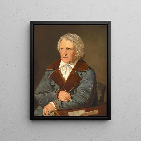 Ritratto di Bertel Thorvaldsen - Christian Albrecht Jensen — quadro incorniciato alla parete