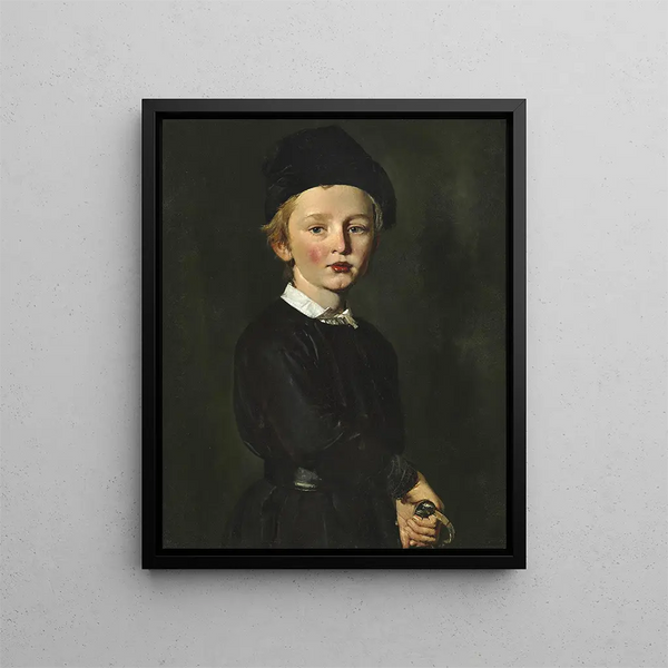 Ritratto del figlio dell'artista, Peter - Christian Albrecht Jensen — quadro incorniciato alla parete