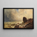 Mare in fiamme - Christian Ernst Morgenstern — quadro incorniciato alla parete