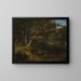 Caccia alla lepre in una foresta di faggi - Christian Ezdorf — quadro incorniciato alla parete