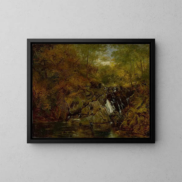 Ruisseau de montagne - Christian Friedrich Gille — quadro incorniciato alla parete