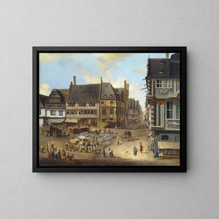 Christian Georg Schtz the elder - The Liebfrauenberg in Frankfurt.webp
