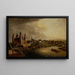 Vista di Aschaffenburg - Christian Georg Schütz l'Ancien — quadro incorniciato alla parete