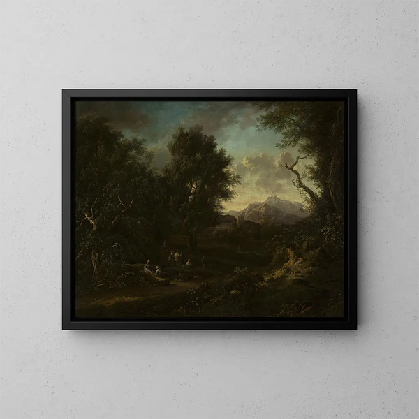 Paesaggio - Christian Hilfgott Brand — quadro incorniciato alla parete