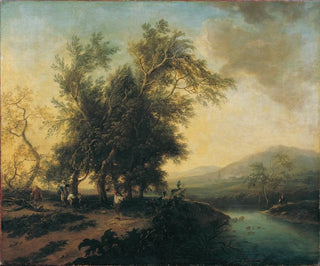 Christian Hilfgott Brand - Landschaft mit Staffage.webp